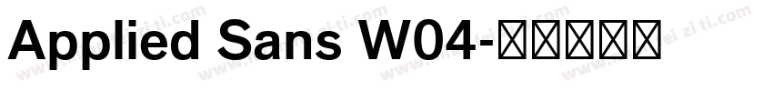 Applied Sans W04字体转换
